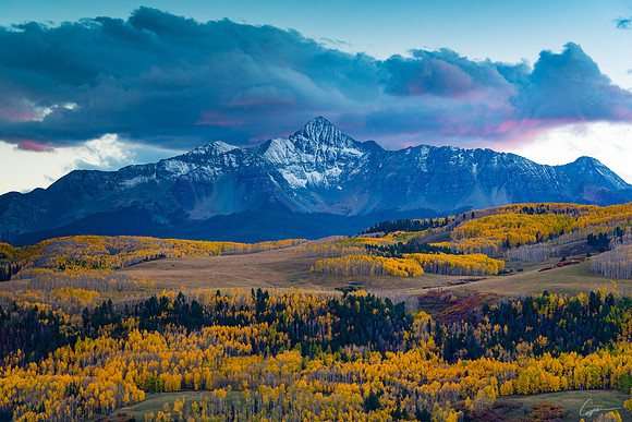 Overlooking Wilson Peak from Last Dollar Road near Telluride, CO