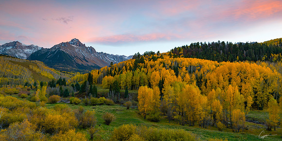 Mount Sneffels from County Road 7 (Dallas Creek Road) near Ridgway, CO