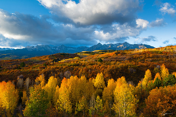 Sneffels Range from Dallas Divide near Ridgway, CO