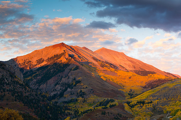 Iron Mountain & Campbell Peak from Last Dollar Road near Telluride, CO