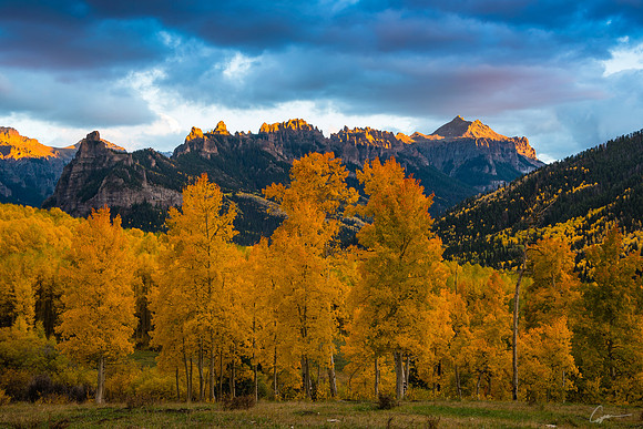 Sunset on Pinnacle Ridge near Silver Jack Reservoir