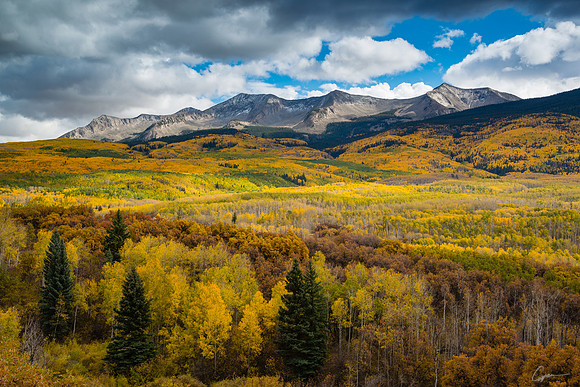 East Beckwith Mountain from Kebler Pass Road