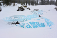 Lake Haiyaha Ice Formations - Rocky Mountain National Park